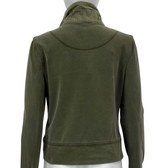 Marrakech Olive Green Moto Utility Jacket — Stretch Cotton — Size Small - Picture 7 of 7